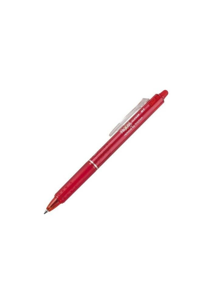 Pilot Frixion Clicker Roller Ball Pen, 0.7 mm Tip Size, Red - Image 2