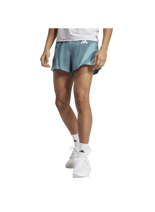adidas Adizero A Sht M Green Running Shorts For Men XS 5"