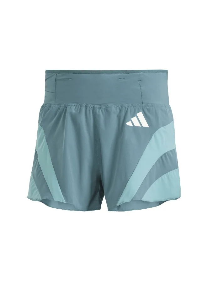 adidas Adizero A Sht M Green Running Shorts For Men XS 5"