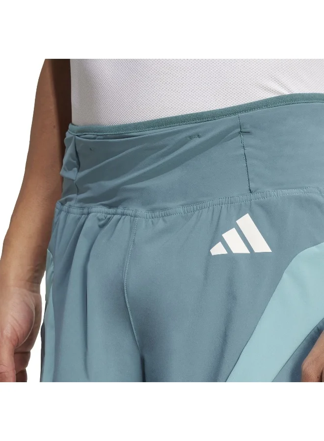 Adidas Adizero A Sht M Green Running Shorts For Men XS 5"