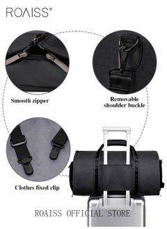 roaiss Large Capacity Outdoor Travel Bag Portable Suit Garment Storage Bag Foldable Business Luggage Bag with Multifunctional Organizer Suitable for Carrying and Storing Travel Essentials  - Image 5