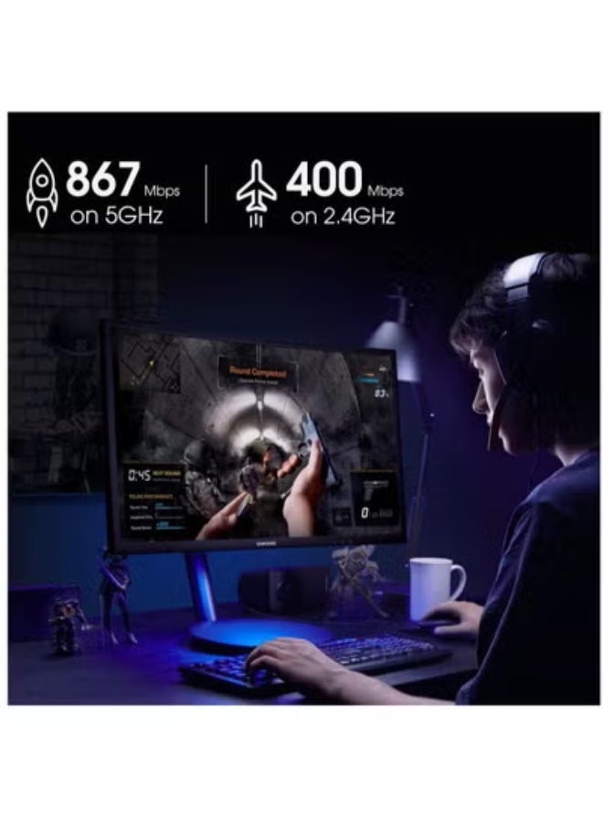 EDUP AC1300 USB 3.0 WiFi Adapter, Dual Band 2.4GHz/5GHz Wireless Network Dongle with Built-in Antenna for PC/Laptop, Compatible with Windows & Mac OS - Image 3
