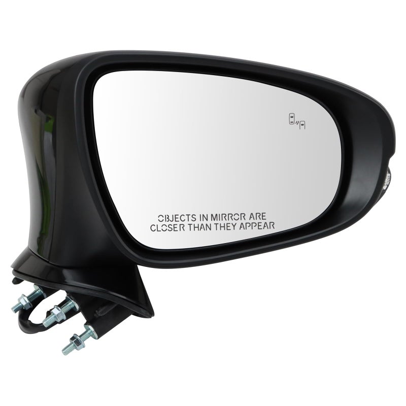 TRQ Passenger Side Mirror Power Heated with Blind Spot Indicator Puddle Light Paint to Match Compatible with 20142015 Lexus IS250 20162017 IS200t 20162020 IS300 20142020 IS350 LX1321171