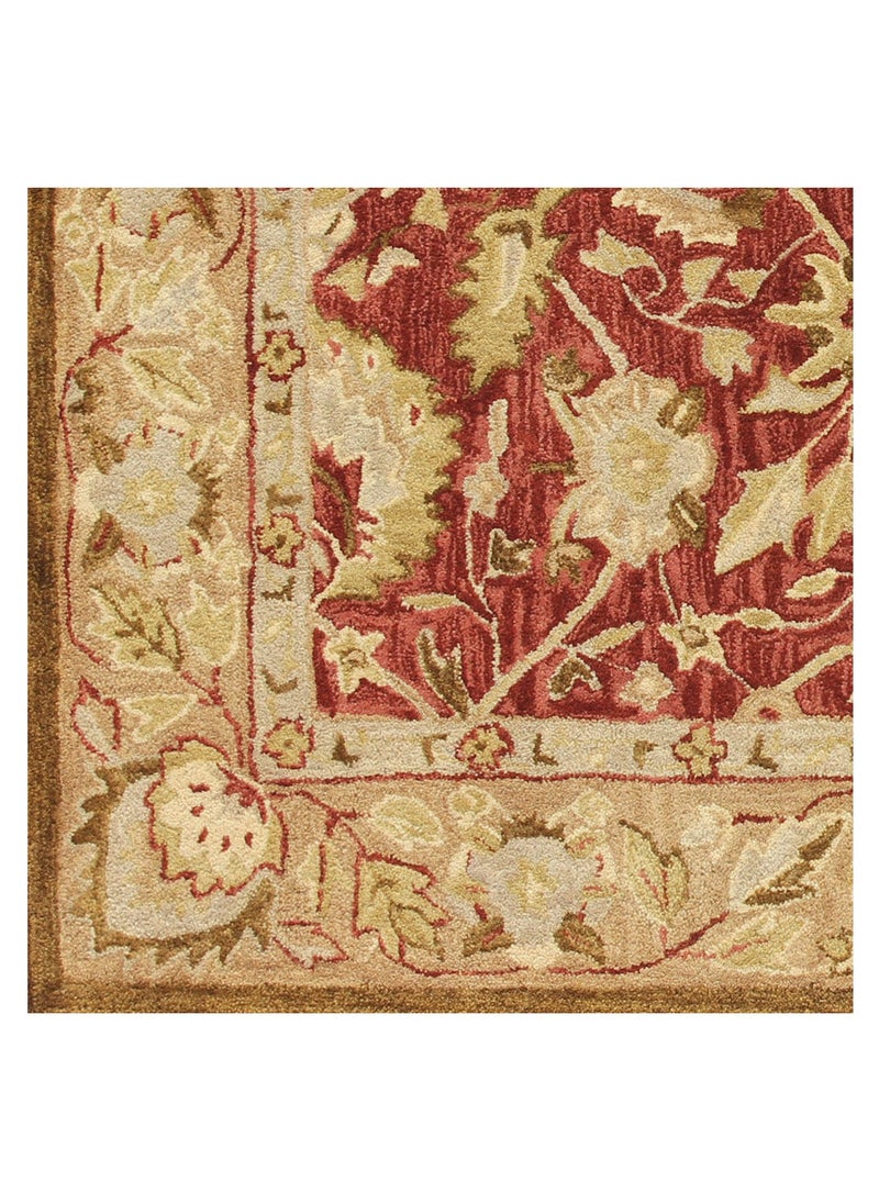 AURUM HOME - AH020A Hand Tufted Traditional Area Rug Indoor Living Dining Bedroom Room and Gallery Area Rugs Cut Pile Wool, Rectangle - Image 1