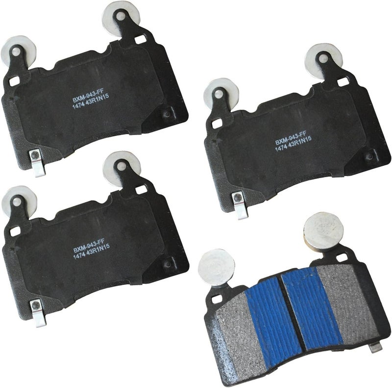 Bendix Premium SBM1474 Semi-Metallic Front Brake Pads for Cadillac CT6 2018, CTS 2014, ELR 2016-2015, Chevrolet Camaro 2018-2010, Camaro 2023-2022, Corvette 2014, Corvette 2018-2016, SS 2017-2014 - Image 1