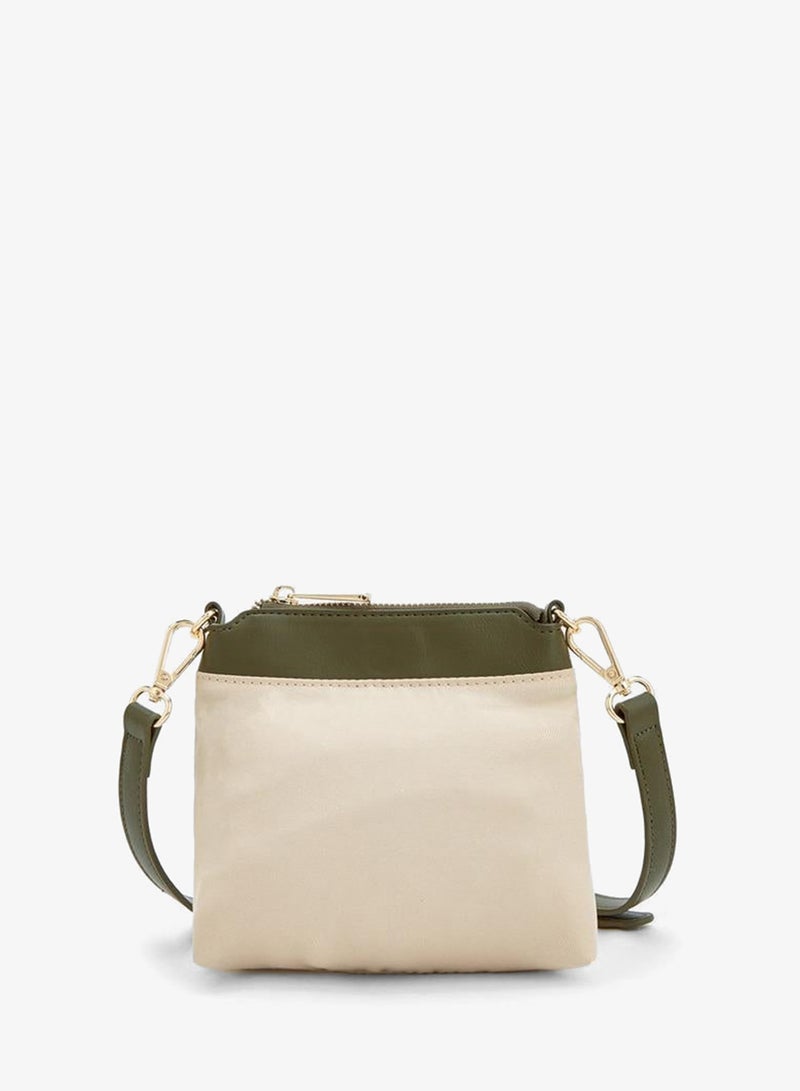 Le Confort Textured Crossbody Bag With Braided Top Handle - Image 2