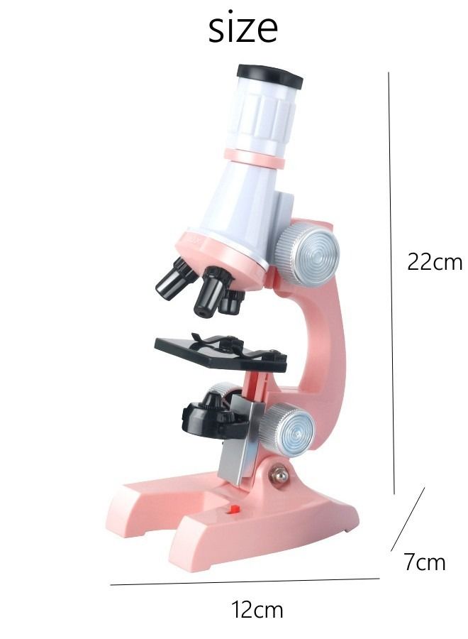 DUNISO Microscope Kits For Kids Beginner Microscope Kit With LED 100X 400X And 1200X Magnification Kids Educational Toy Preschool Science Toy Birthday Gift - Image 3