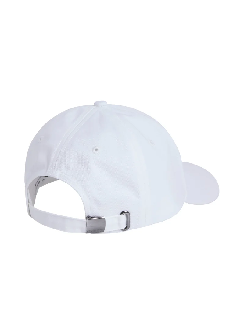 CALVIN KLEIN Men's Twill Cap - Cotton, White