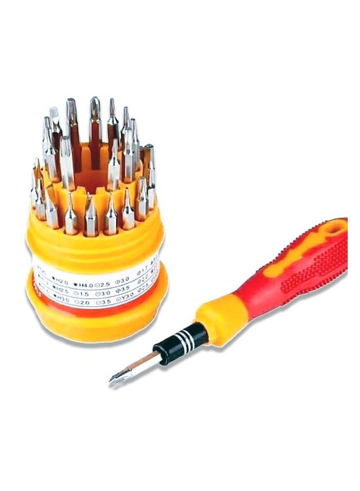 31 قطعة مفك براغي متعدد الوظائف، 31 قطعة في برتقالي واحد - Image 2