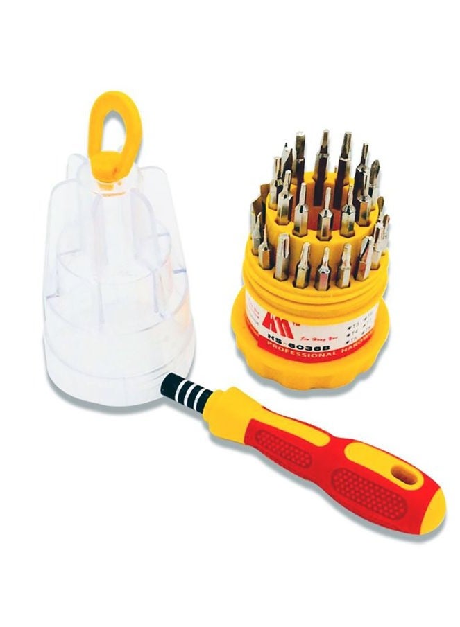 31 قطعة مفك براغي متعدد الوظائف، 31 قطعة في برتقالي واحد - Image 3