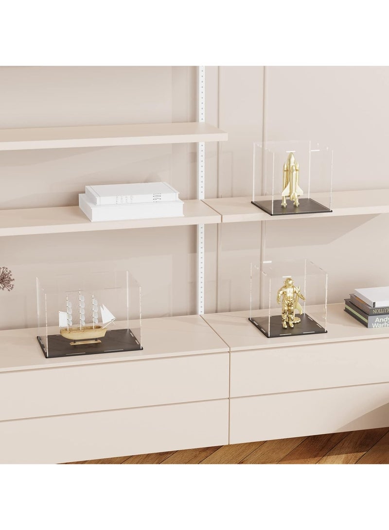 TPGP Book Display Case, 10.6x8x2.4 Inch Acrylic Box for Display, Clear Acrylic Display Cases with Matte Black Base for Stamps, Coins, Cards and Jewelry - Image 4