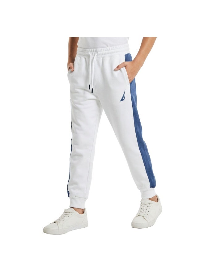 NAUTICA Boys Jogger With Side Tapes and Placement Logo Print - Image 1