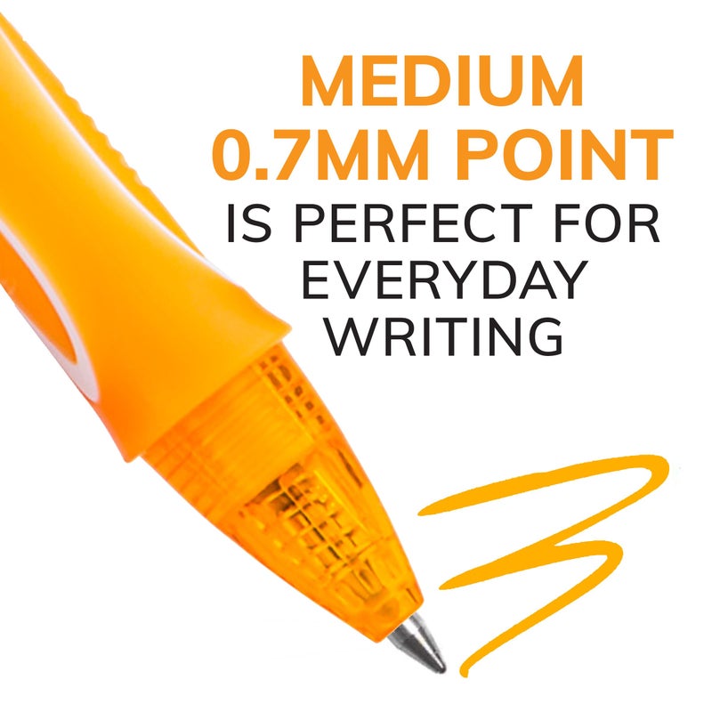 BIC Gelocity Quick Dry Gel Pen with Fast Drying Ink and Comfortable Grip, 12-Count in Assorted Colors - Image 2