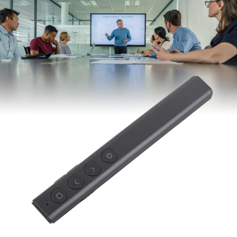 Presentation Clicker 98.4ft Control Range RF 2.4GHz Plug and Play Wireless Presenter Remote for Keynote for PPT Black - Image 5