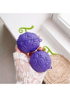 Cartoon Snack Drink Vaseline AirPods 4 Generation Apple Earphone Case Bluetooth Cover Silicone Protective Cover-Color:Purple Fruit (precision Hole)-Applicable Models:AirPods 4
