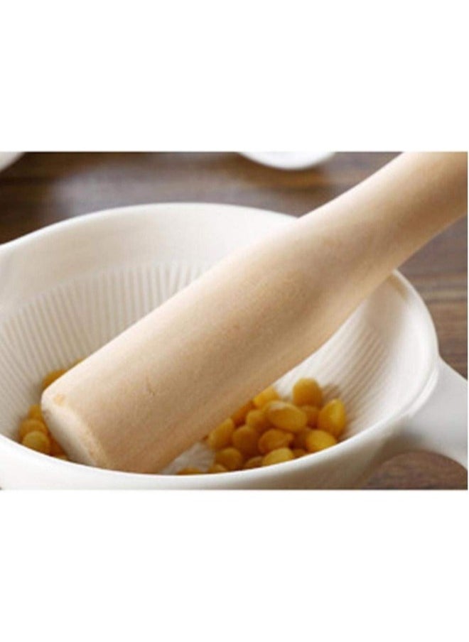 silvercnc 1PCS Unvarnished Wooden Food Muddler Grinding Rod Wood Pestle Professional Muddler Mill Tool Grinder Kitchen Tools  - Image 1