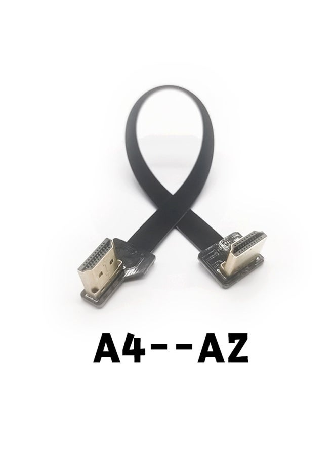 Raspberry Pi PTZ Camera TV Monitor Computer HD Mini Micro HDMI Cable 4K Optional-Color:A2-A4-Line Length:10cm