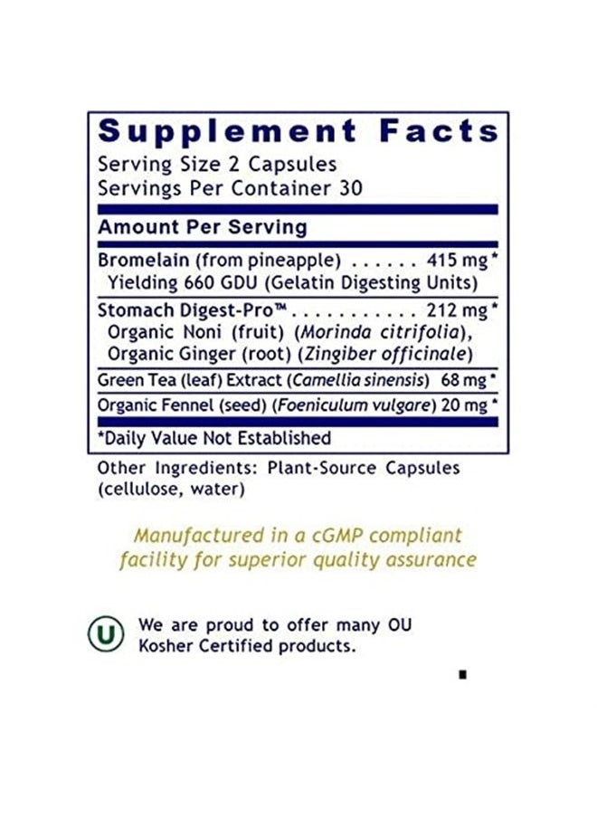 Premier Research Labs - GastroVen - Supports Healthy Stomach & Digestion - Features Digestive Enzymes & Nutritional Blends for Healthy Digestion - Pure Vegan & GMO-Free - 60 Plant-Source Capsules - Image 1
