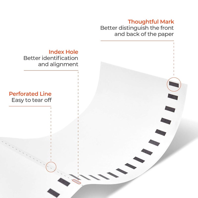 MUNBYN 4"x6" Direct Thermal Shipping Labels, 880 PCs/4 Rolls(220 Pcs per Roll), Perforated Postage Paper Compatible with and Other Printers, Not Compatible with DYMO Printer - Image 3
