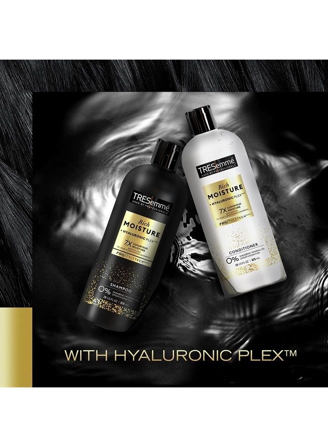 Shampoo Moisture Rich 3 Count for Dry Hair Professional Quality Salon-Healthy Look and Shine Moisture Rich Formulated with Vitamin E and Biotin 28 oz