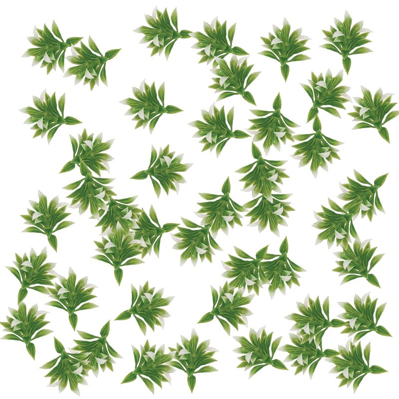OrgMemory Mini Model Grass, 200 Pcs, Mixed Model Plants, Miniature Plants for School Project DIY Miniature Colorful Flower - Image 4