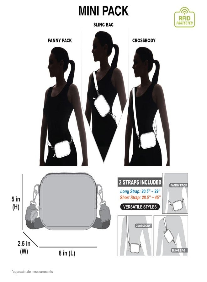 CHALA Mini Pack Women RFID Protected Sling Purse and Waist Bag with Two Adjustable Straps, Dragon - Navy, One size - Image 3