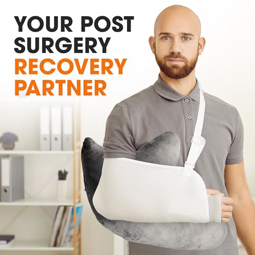 Cheer Collection Rotator Cuff Pillow – Shoulder Surgery Recovery Pillow for Side Sleepers, Arm Support Cushion for Rotator Cuff Injury & Post Surgery Comfort, Gray - Image 3