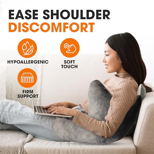 Cheer Collection Rotator Cuff Pillow – Shoulder Surgery Recovery Pillow for Side Sleepers, Arm Support Cushion for Rotator Cuff Injury & Post Surgery Comfort, Gray - Image 2