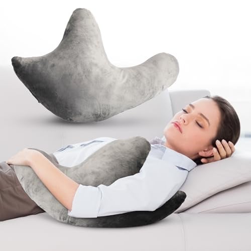 Cheer Collection Rotator Cuff Pillow – Shoulder Surgery Recovery Pillow for Side Sleepers, Arm Support Cushion for Rotator Cuff Injury & Post Surgery Comfort, Gray - Image 1