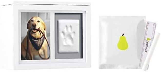 Pearhead Pet Memory Box & Urn – Black Solid Wood with Clay Paw-Print Kit - Image 5