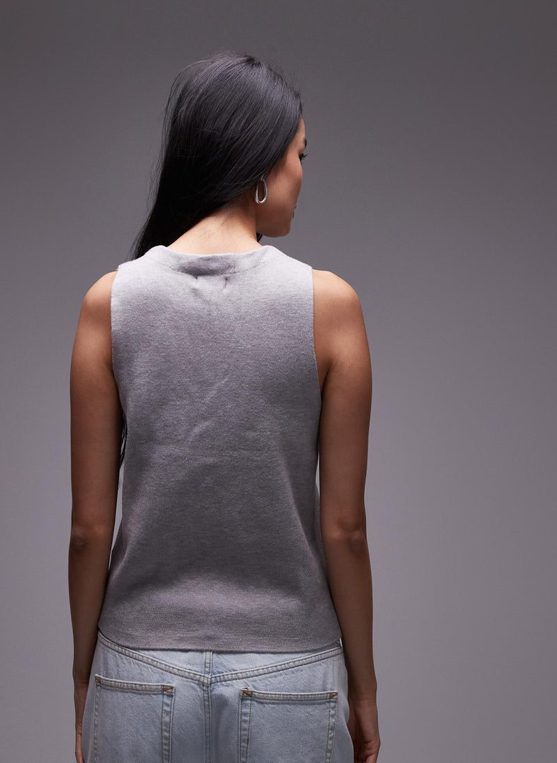 TOPSHOP Knitted Compact Waistcoat  - Image 2