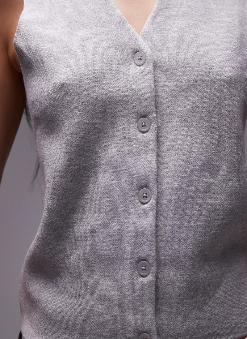 TOPSHOP Knitted Compact Waistcoat  - Image 3