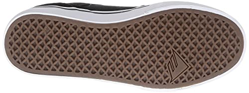 Etnies Emerica The Low Vulc – Slim Skate Feel, Vulcanized Durability, Cushioned Fit, True Quality, Everyday Wear Black/Gold/White - Image 4