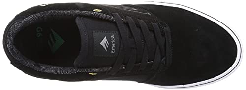 Etnies Emerica The Low Vulc – Slim Skate Feel, Vulcanized Durability, Cushioned Fit, True Quality, Everyday Wear Black/Gold/White - Image 3