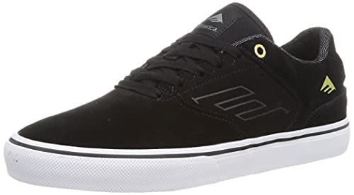 Etnies Emerica The Low Vulc – Slim Skate Feel, Vulcanized Durability, Cushioned Fit, True Quality, Everyday Wear Black/Gold/White - Image 1