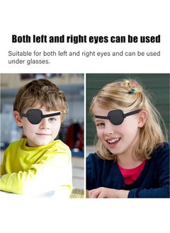 Ant 2-Piece 3D Adjustable Eyepatch for Right or Left Eye, Adults and Kids One Eye Cover for Lazy Eye (Black)  - Image 3