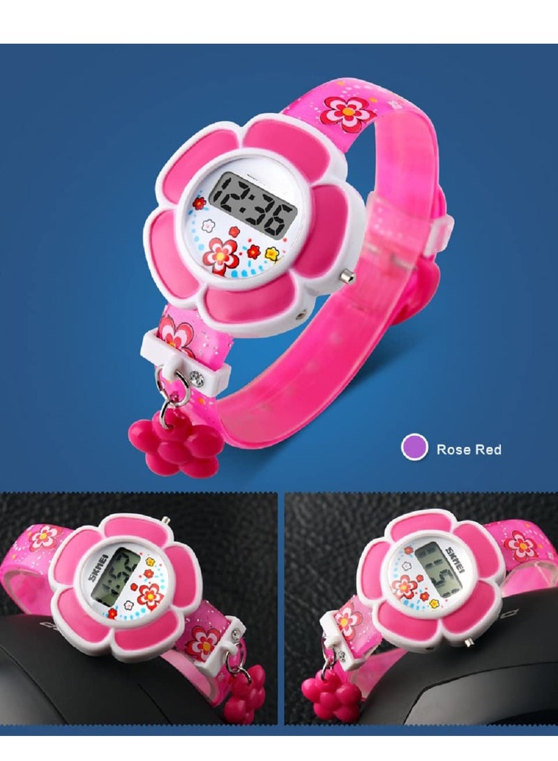 Flower Shaped Cartoon Digital Watch for Kids, Perfect Gift for Girls, Fun and Stylish Timepiece - Image 2