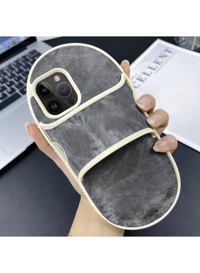 اس-توب جراب لهاتف iPhone 13 Pro Max بتصميم شبشب جينز إبداعي من مادة TPU - Image 1