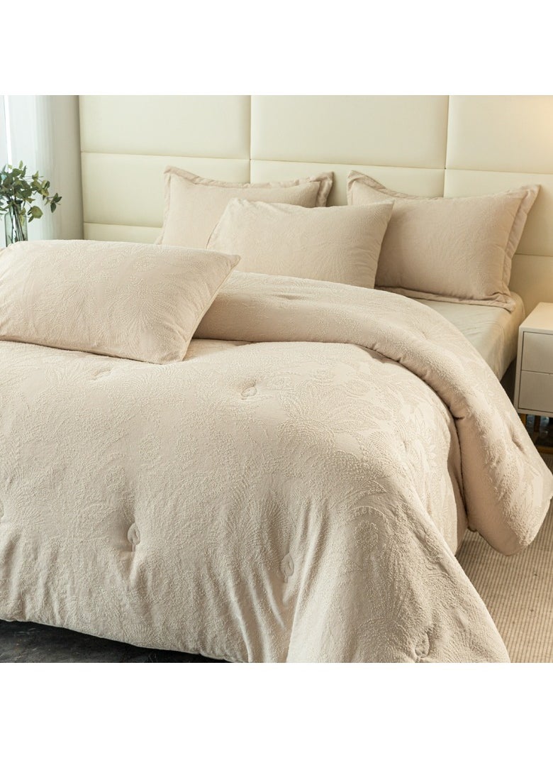 CityRiya-Long - King Size Bed Sheet, 6 Piece Bed Sheet Sets, 230cm*250cm 5KG King Size Quilt, Cooling Bedsheets, Bedspread Bedding Duvet Covers, Includes 230cm*250cm Quilt, 200cm*202cm Bed Sheet and 4 Pillow Covers - Image 1