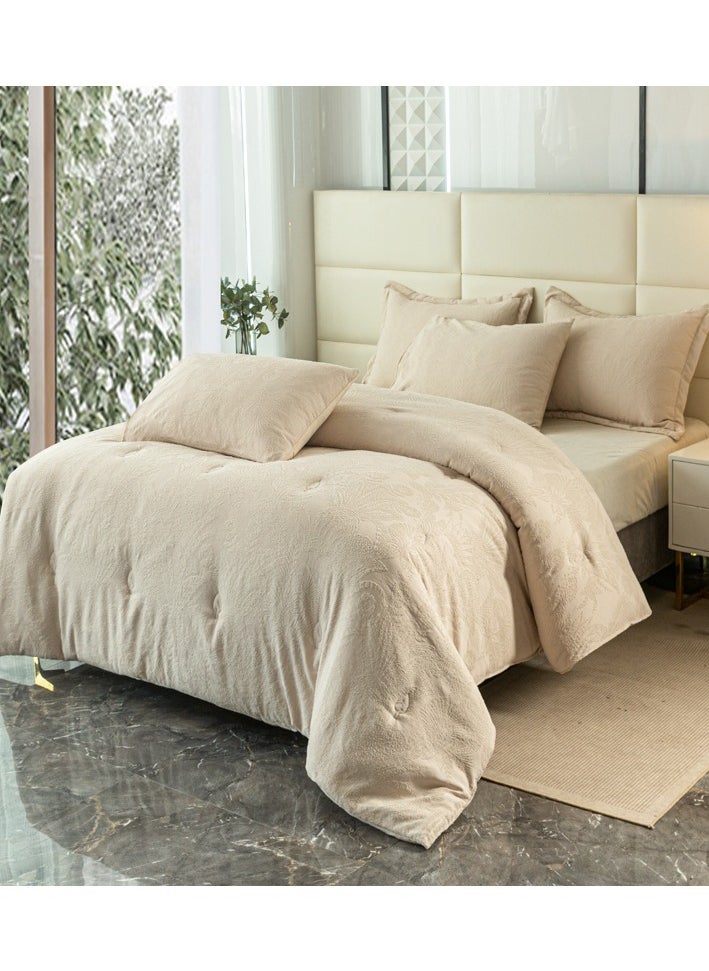 CityRiya-Long - King Size Bed Sheet, 6 Piece Bed Sheet Sets, 230cm*250cm 5KG King Size Quilt, Cooling Bedsheets, Bedspread Bedding Duvet Covers, Includes 230cm*250cm Quilt, 200cm*202cm Bed Sheet and 4 Pillow Covers - Image 1