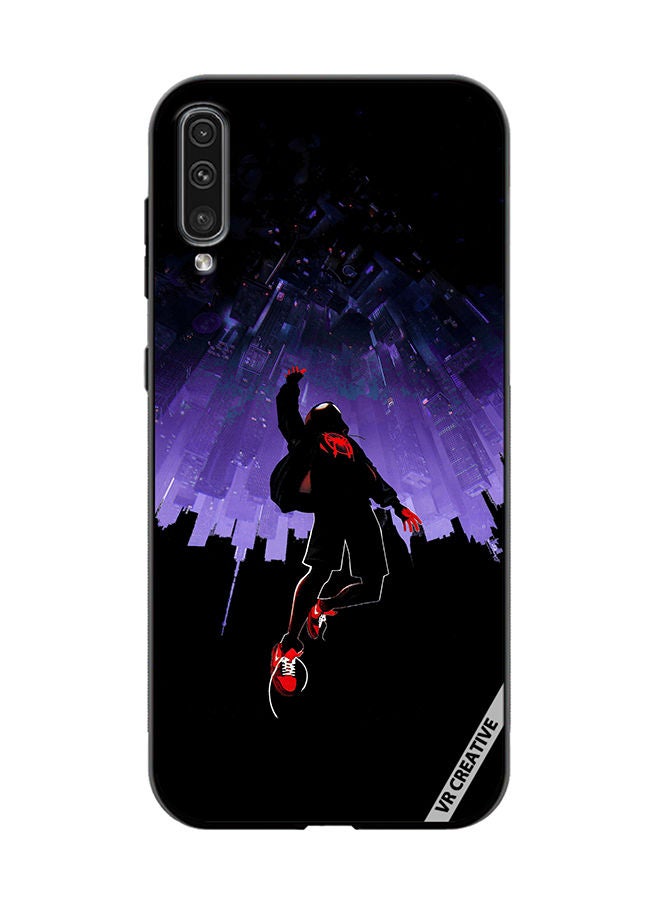 VR CREATIVE Protective Case Cover For Samsung Galaxy A50/A50s Spiderman In Space Design Multicolour - Image 1