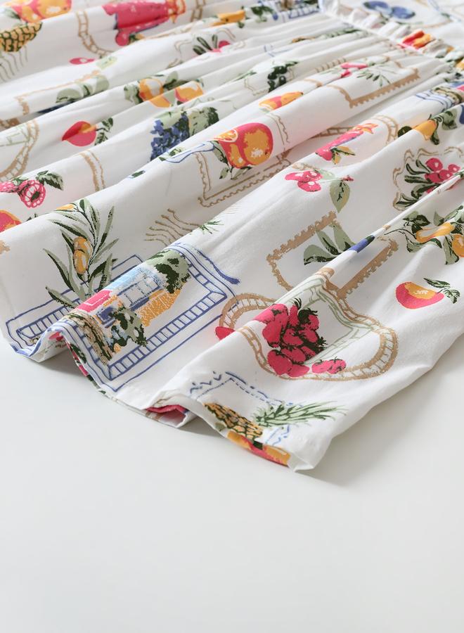 BELLA MODA Fruit Print Dress - Image 5