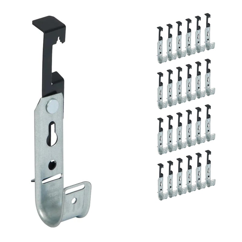 ICC Batwing J Hook 3/4â€ Without Retainer Clip - Galvanized Steel Cable Management Hooks for Hanging Cable to Hanger Wire and Threaded Rod - Rust-Resistant, EIA and TIA Compliant - 3/4 Inch 25 Pack - Image 1