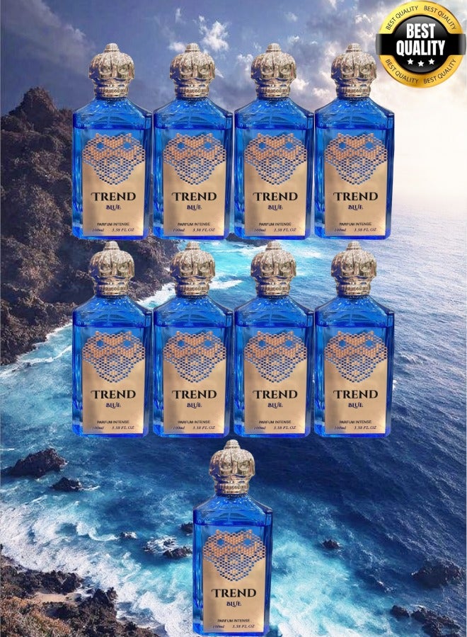 Trend 9 Pieces Trend Blue Perfume EDP 100ML - Image 1
