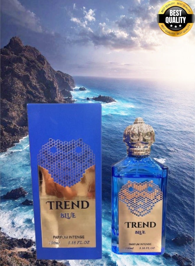Trend 9 Pieces Trend Blue Perfume EDP 100ML - Image 2