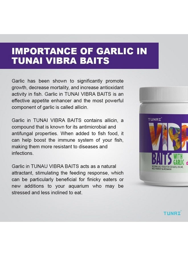 طعام سمك فيبرا بيت للأسماك الذهبية وسمك الملاك والديسكس والسيشليد وسمك الأوسكار والببغاء الأحمر وسمك زهرة القرن والأروانا وغيرها من الأسماك الاستوائية (100 جرام، طعوم فيبرا) - Image 3