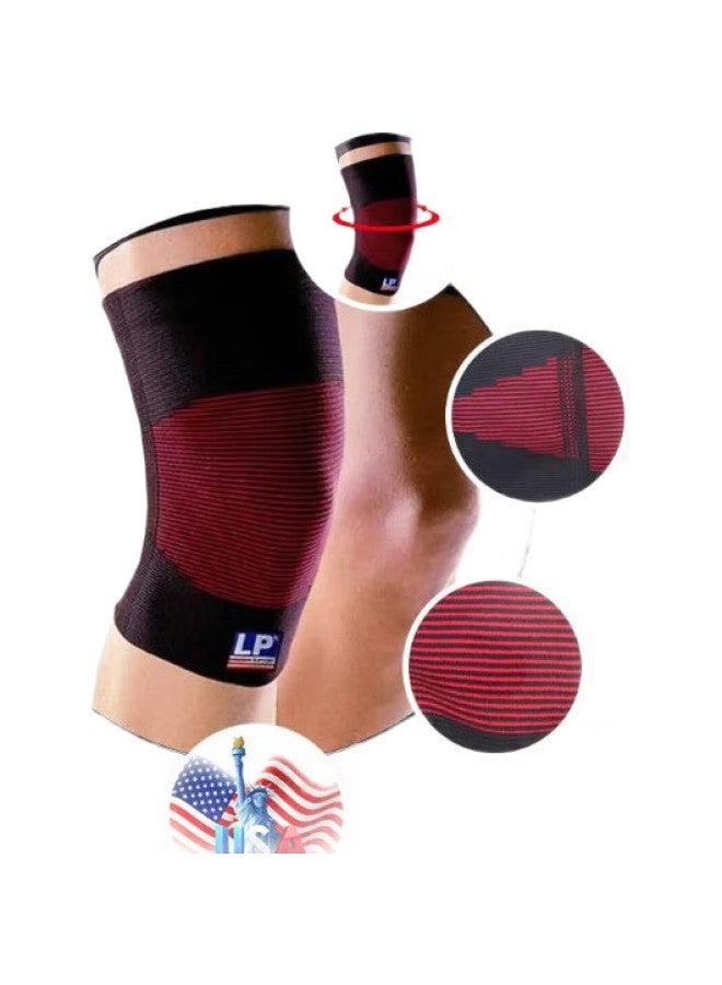 Lp641 Spring And Summer All-Season Outdoor Sports Warm Knee Brace For Men And Women, Knee Joint Compression Thickened Protection For Cold Legs, Size L - Image 1