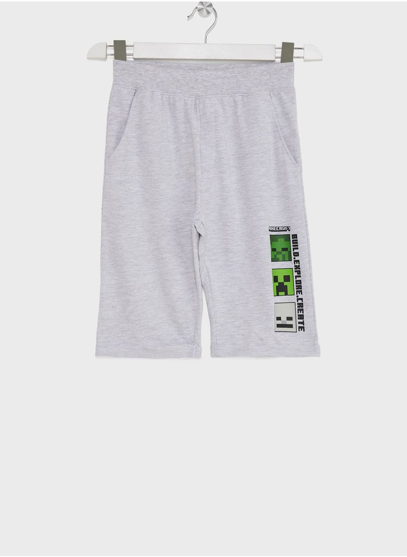 MINECRAFT - Minecraft Boys Printed Shorts - Image 1