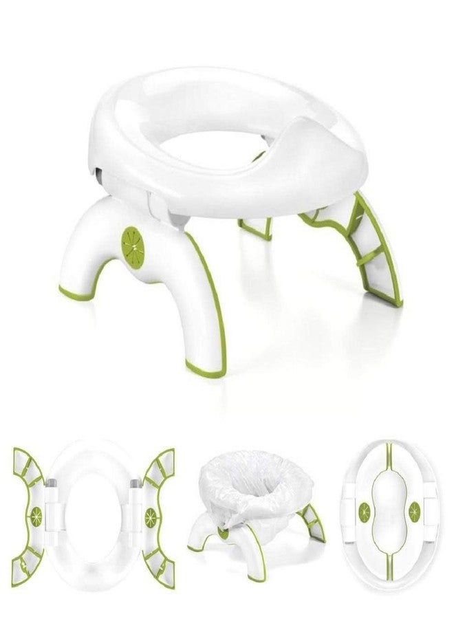 LASALE Baby Potty Training Seat Foldable, Portable Travel Potty Chair for Kids, Anti-Slip Stand & Splash Guard Toilet Trainer for Boys Girls, Ghar & Outdoor Use Toddler Potty Seat - Image 4