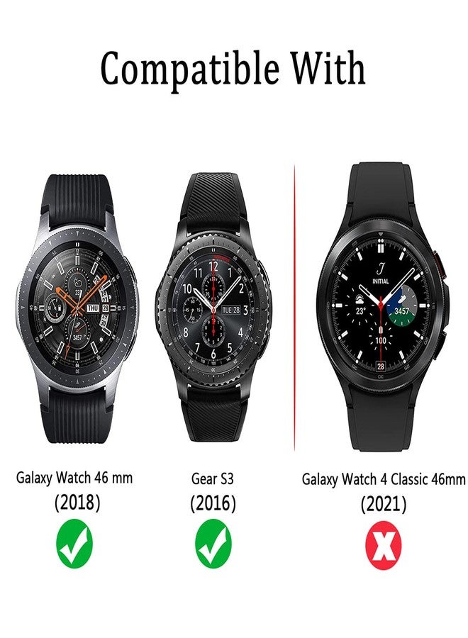 Diruite 4-Pack for Samsung Galaxy Watch 46mm (2018) / Gear S3 Screen Protector Tempered Glass, [2.5D 9H Hardness] [Anti-Scratch] (DO NOT Fit for Galaxy Watch 4 Classic 46mm) - Image 2